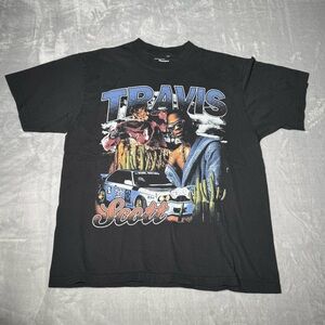 Black Graphic T-Shirt Travis Scott